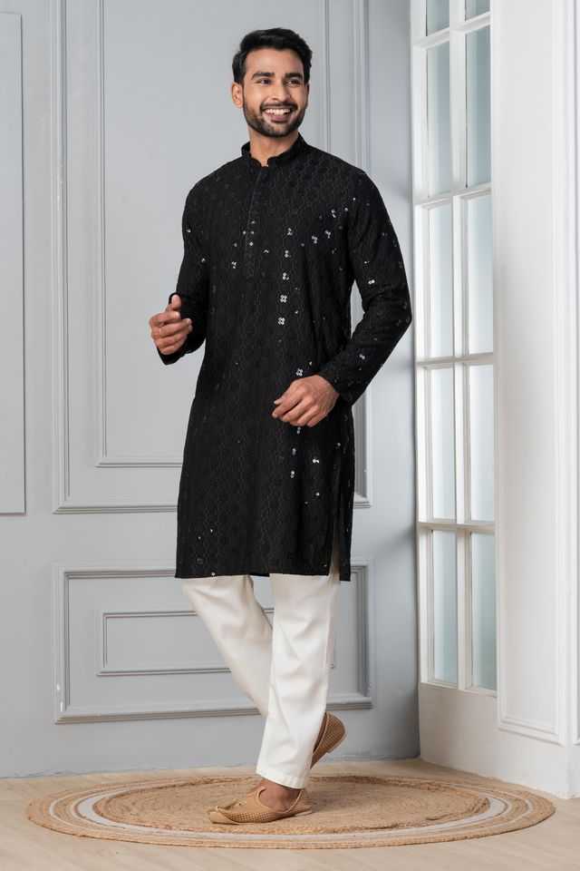 YNF Wholesale Soft Cotton Silk Mens Kurta Pyjama KESH170 ZK-09 | Surat Manufacturer