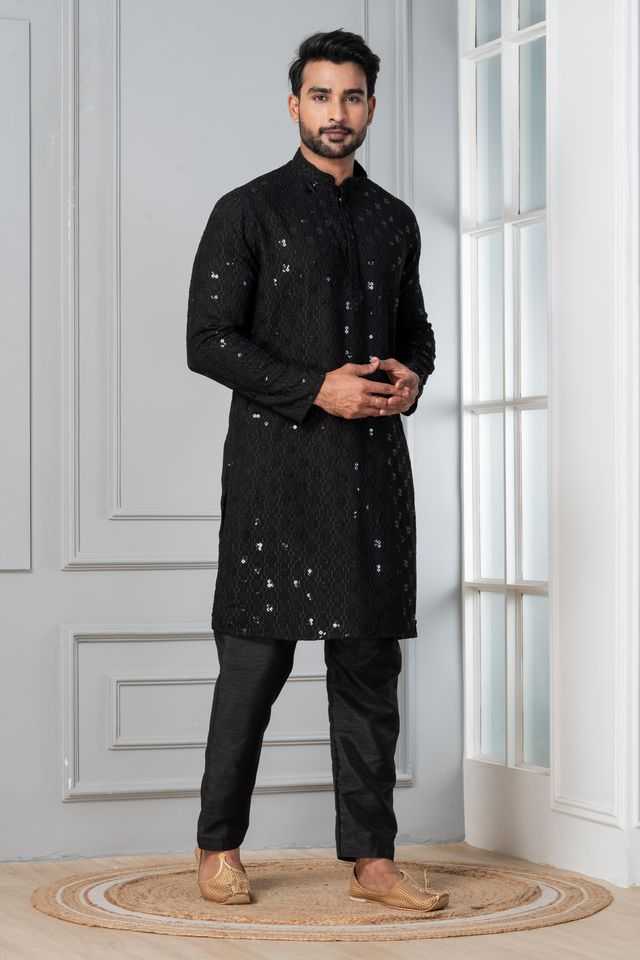YNF Wholesale Soft Cotton Silk Mens Kurta Pyjama KESH170 ZK-09-PJ-03 | Surat Manufacturer