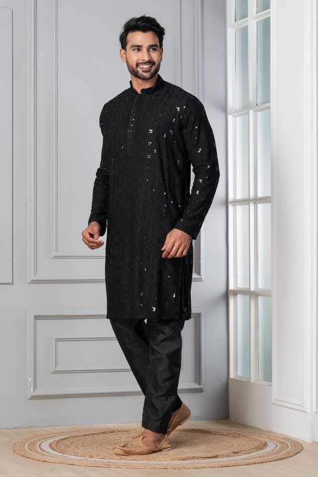 YNF Wholesale Soft Cotton Silk Mens Kurta Pyjama KESH170 ZK-09-PJ-03 | Surat Manufacturer