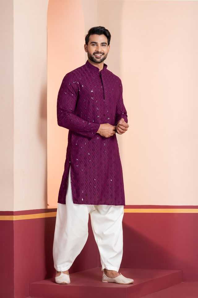 YNF Wholesale Soft Cotton Silk Mens Kurta Pyjama KESH170 ZK-10-PT-01 | Surat Manufacturer