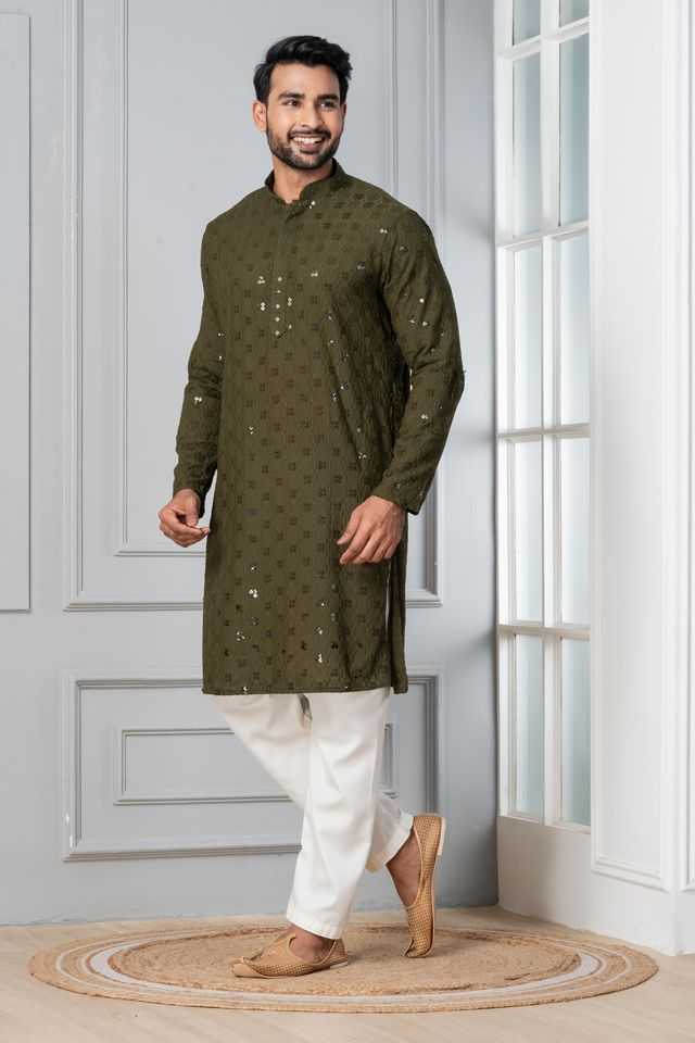 YNF Wholesale Soft Cotton Silk Mens Kurta Pyjama KESH170 ZK-11-PJ-01 | Surat Manufacturer