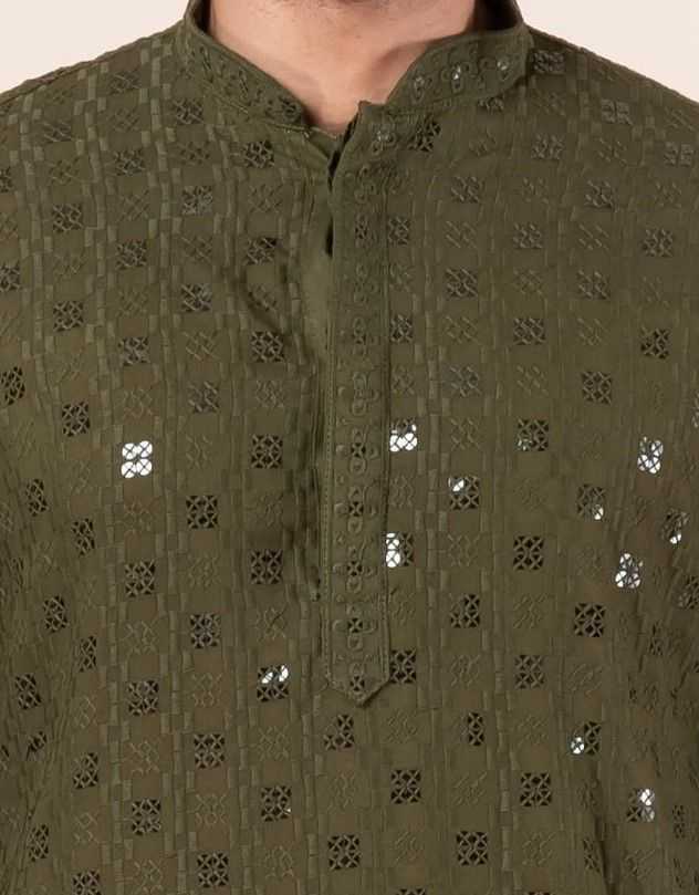 YNF Wholesale Soft Cotton Silk Mens Kurta Pyjama KESH170 ZK-11-PT-01 | Surat Manufacturer