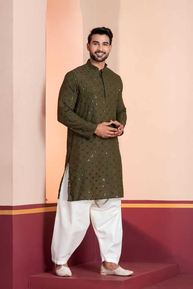 YNF Wholesale Soft Cotton Silk Mens Kurta Pyjama KESH170 ZK-11-PT-01 | Surat Manufacturer