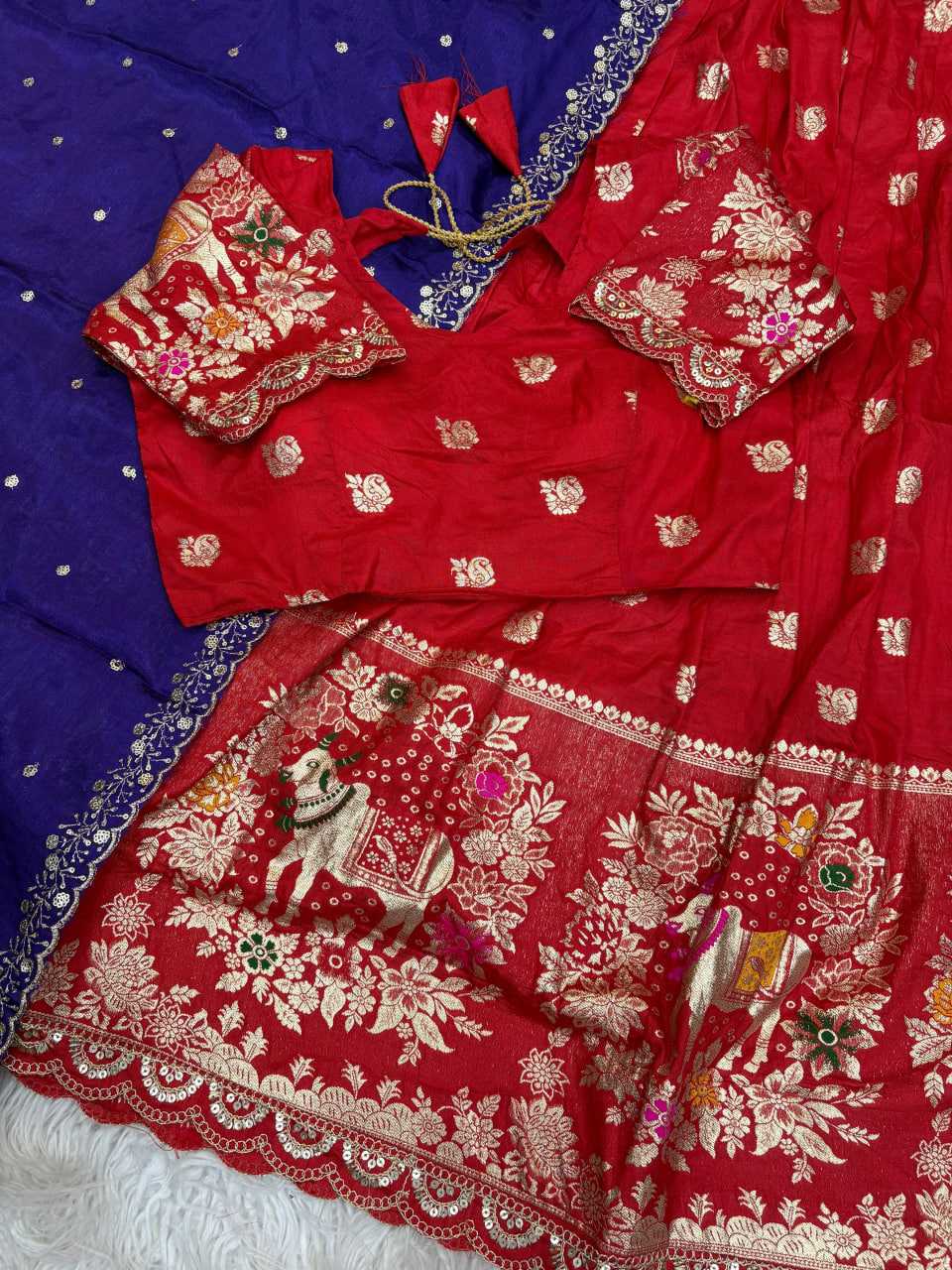 YNF Wholesale Soft Dola Lehenga Sarees KESH713 Cow Half saree | Surat Manufacturer
