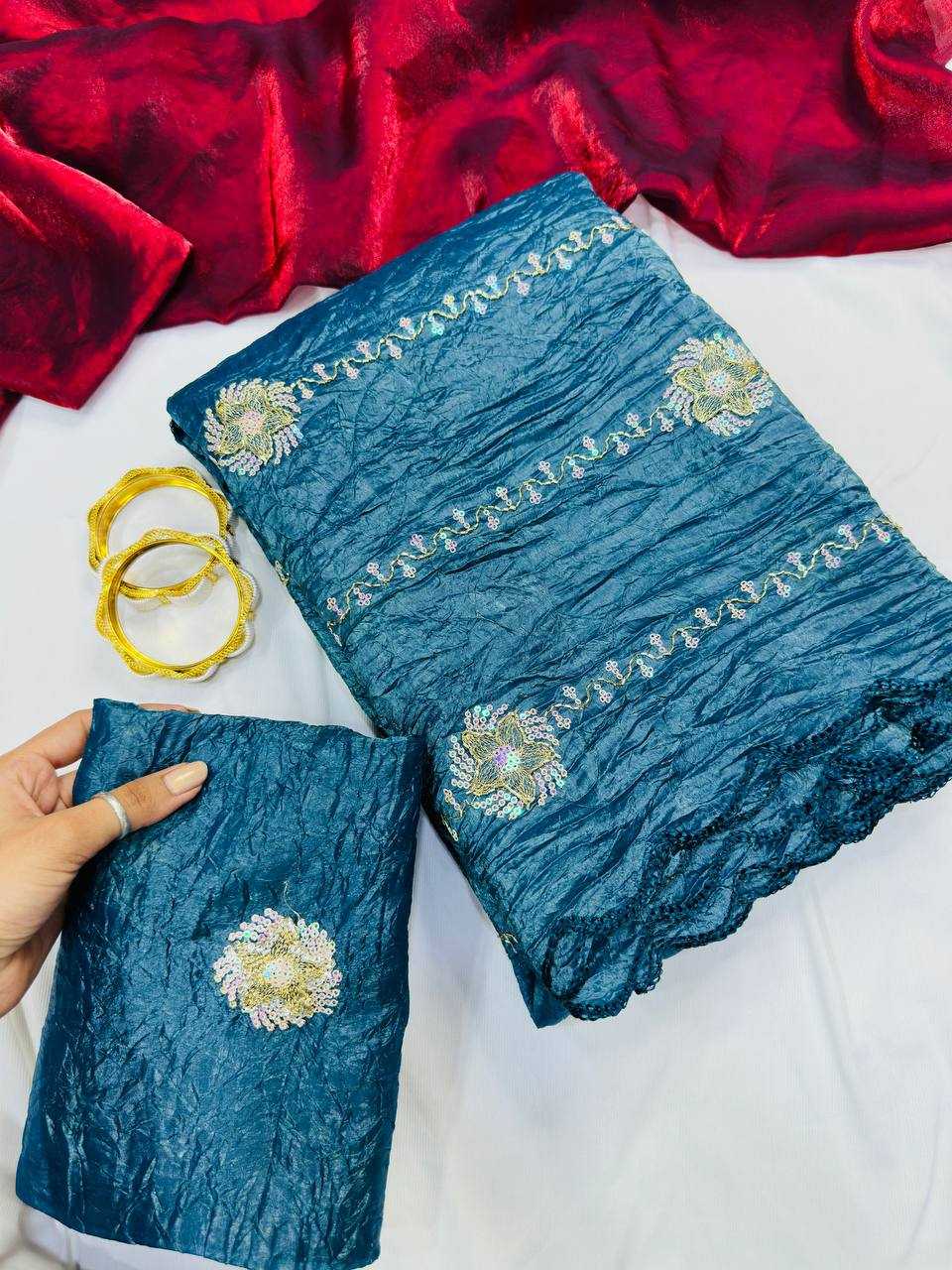YNF Wholesale Soft Gold Crush Party Wear Sarees KESH488 crush | Surat Manufacturer