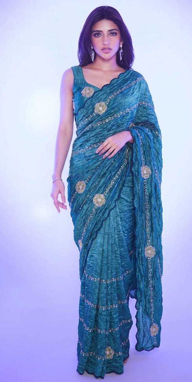 YNF Wholesale Soft Gold Crush Party Wear Sarees KESH488 crush | Surat Manufacturer