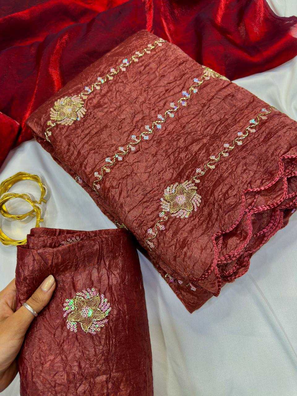 YNF Wholesale Soft Gold Crush Party Wear Sarees KESH488 crush | Surat Manufacturer