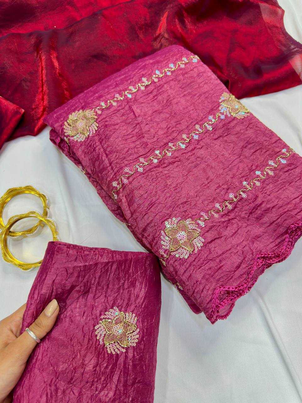 YNF Wholesale Soft Gold Crush Party Wear Sarees KESH488 crush | Surat Manufacturer