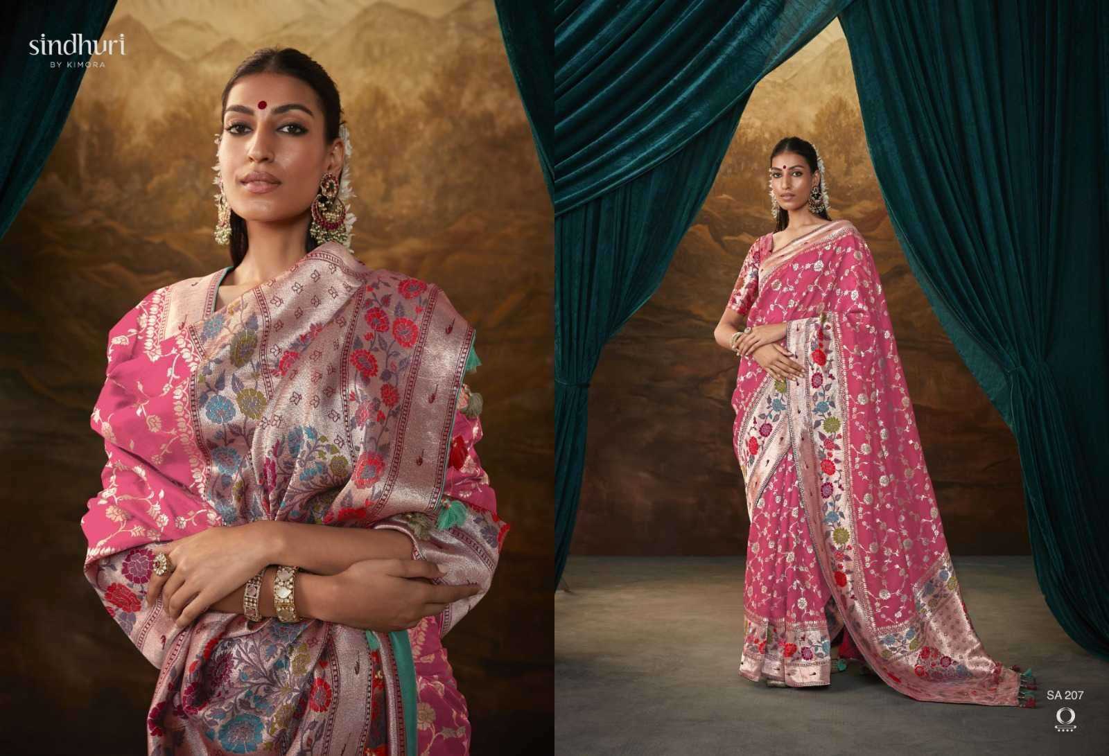 YNF Wholesale Soft Muga Silk Paithani Sarees KESH113 Kimora Sindhuri Sakhi x Rasm | Surat Manufacturer