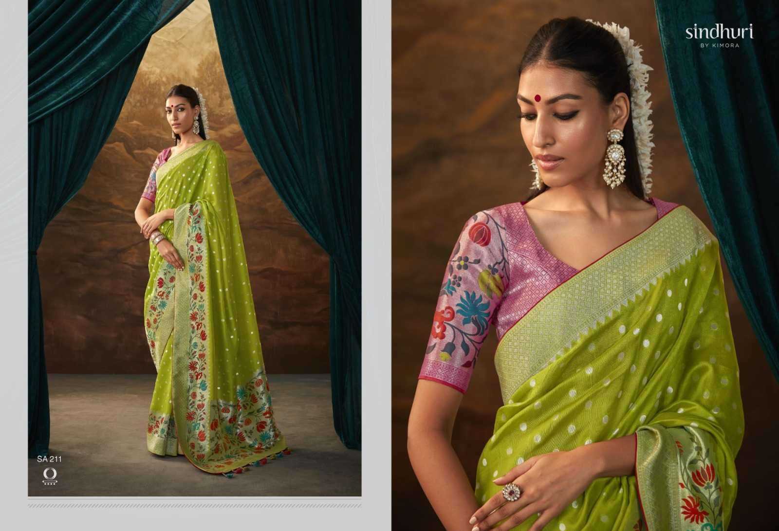 YNF Wholesale Soft Muga Silk Paithani Sarees KESH113 Kimora Sindhuri Sakhi x Rasm | Surat Manufacturer