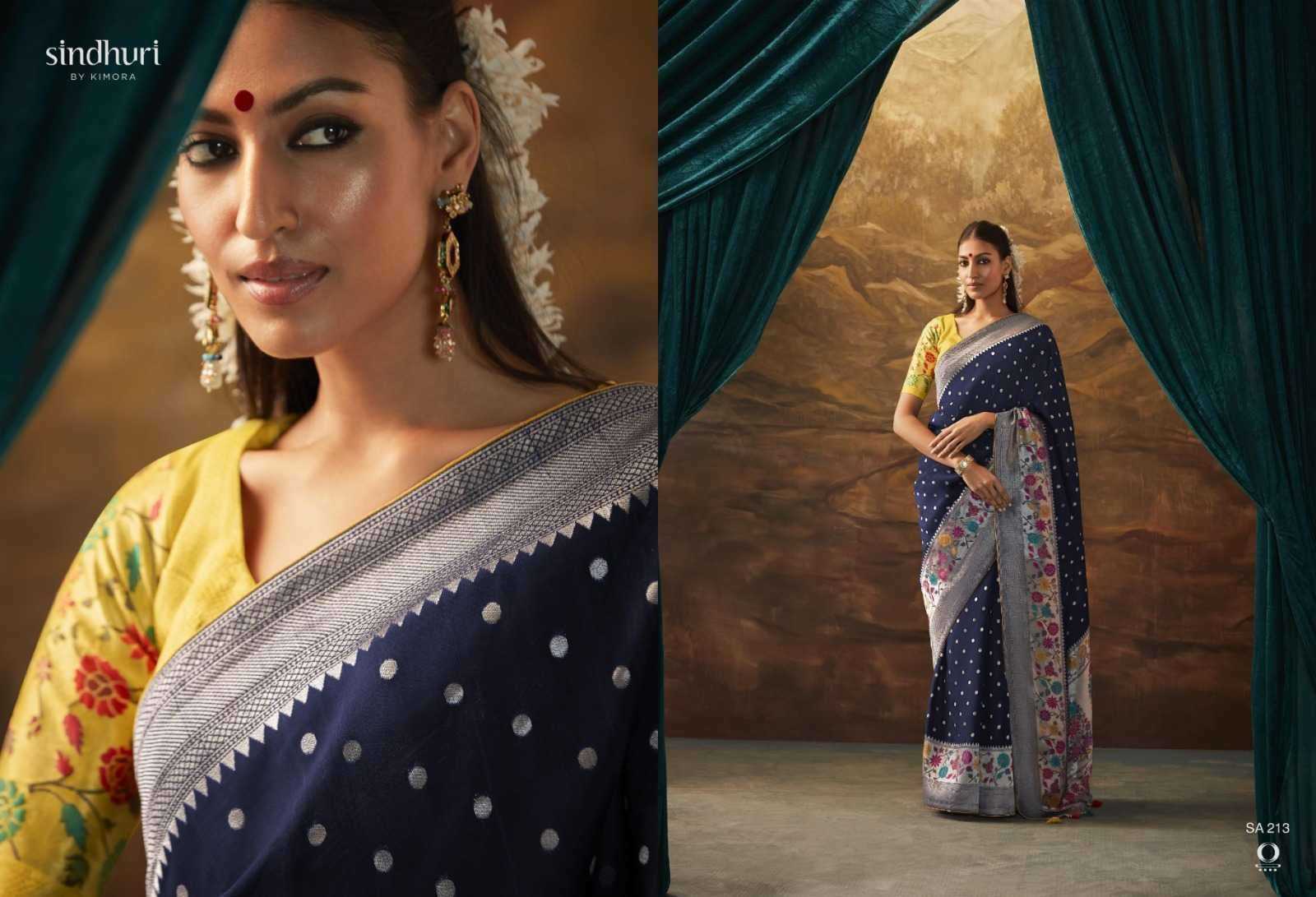 YNF Wholesale Soft Muga Silk Paithani Sarees KESH113 Kimora Sindhuri Sakhi x Rasm | Surat Manufacturer