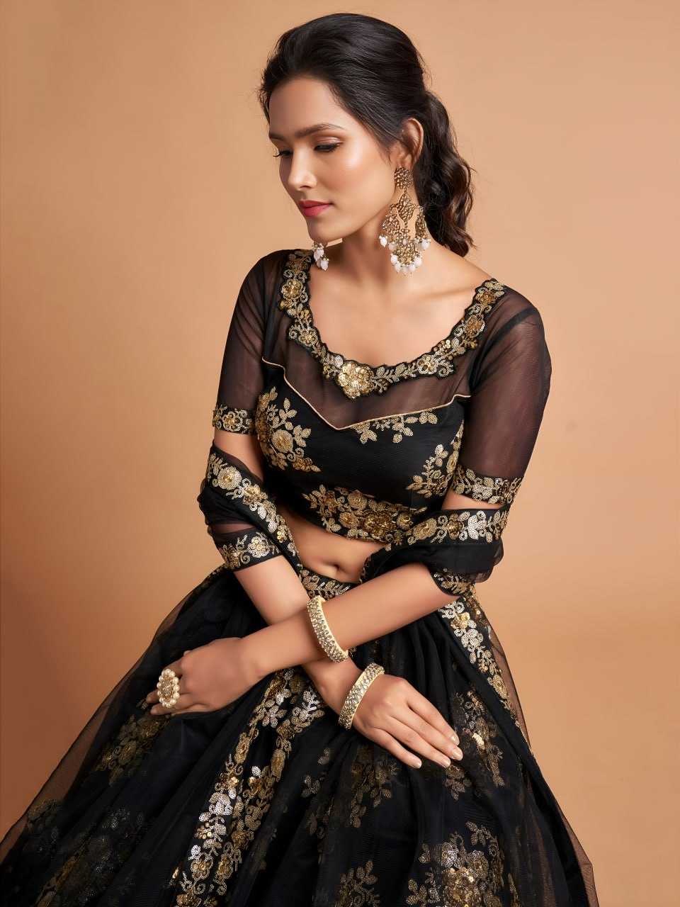 YNF Wholesale Soft Net Embroidered Lehenga KESH638 7306 | Surat Manufacturer