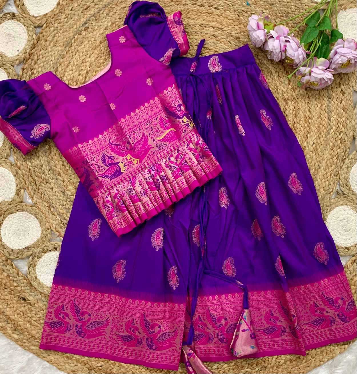 YNF Wholesale Soft Silk Kids Designer Frock KESH685 design zari | Surat Manufacturer