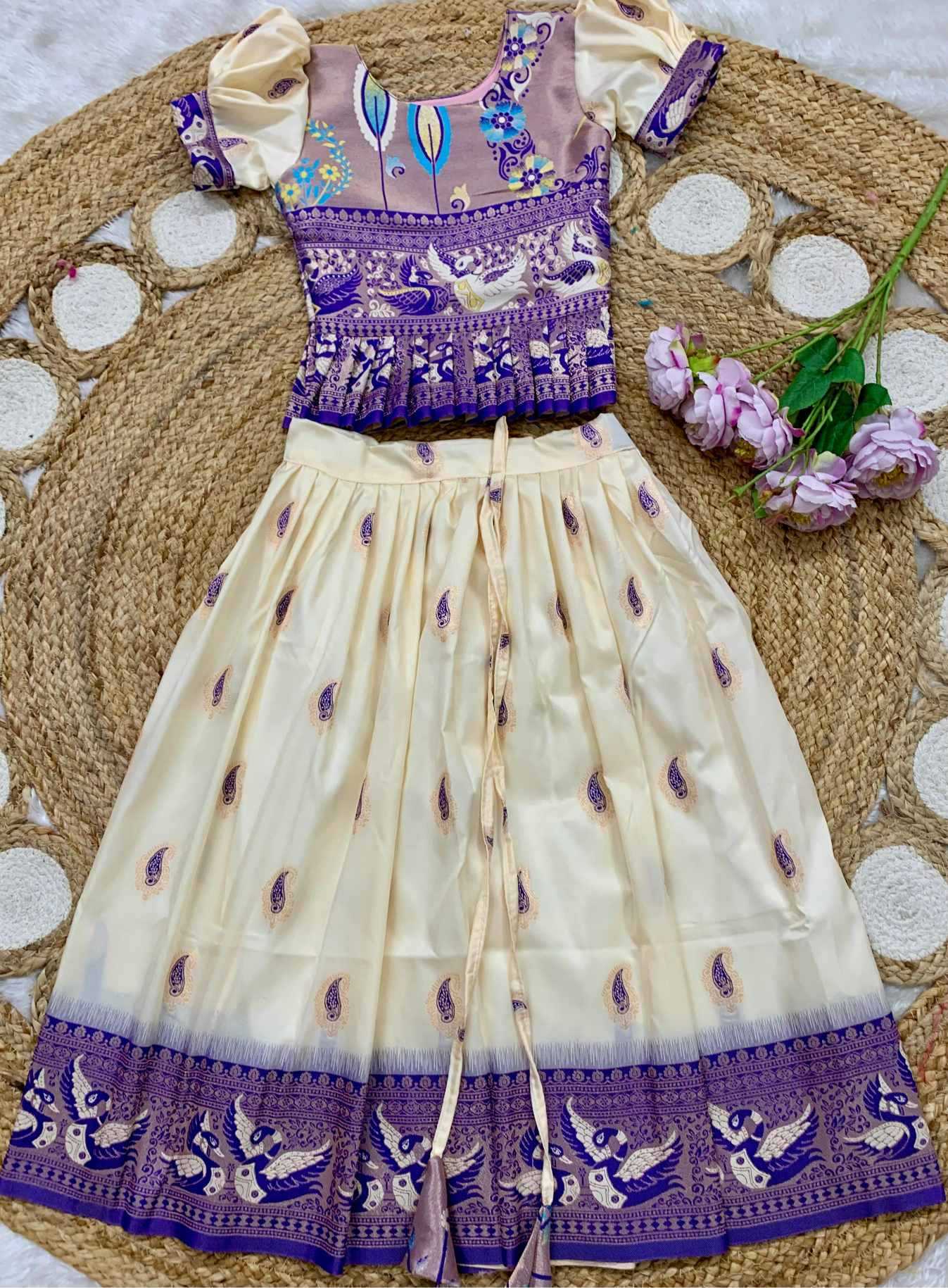 YNF Wholesale Soft Silk Kids Designer Frock KESH685 design zari | Surat Manufacturer