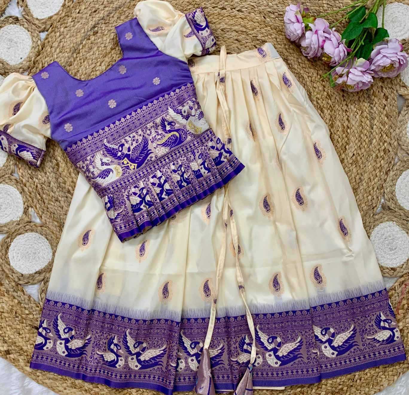 YNF Wholesale Soft Silk Kids Designer Frock KESH685 design zari | Surat Manufacturer
