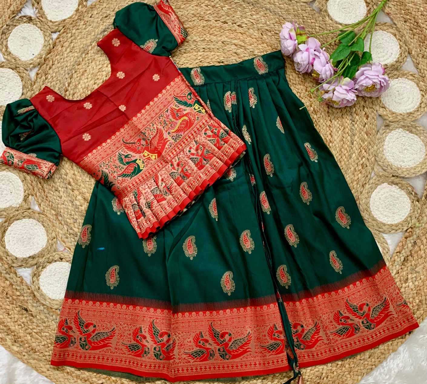 YNF Wholesale Soft Silk Kids Designer Frock KESH685 design zari | Surat Manufacturer