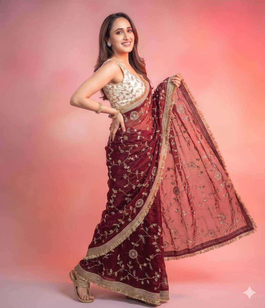 YNF Wholesale Space Silk Party Wear Sarees KESH488 Sattin | Surat Manufacturer