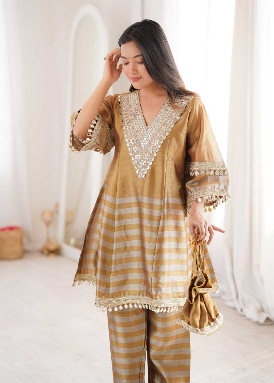 YNF Wholesale Tissue Mirror Work Kurti KESH491 9339 | Surat Manufacturer