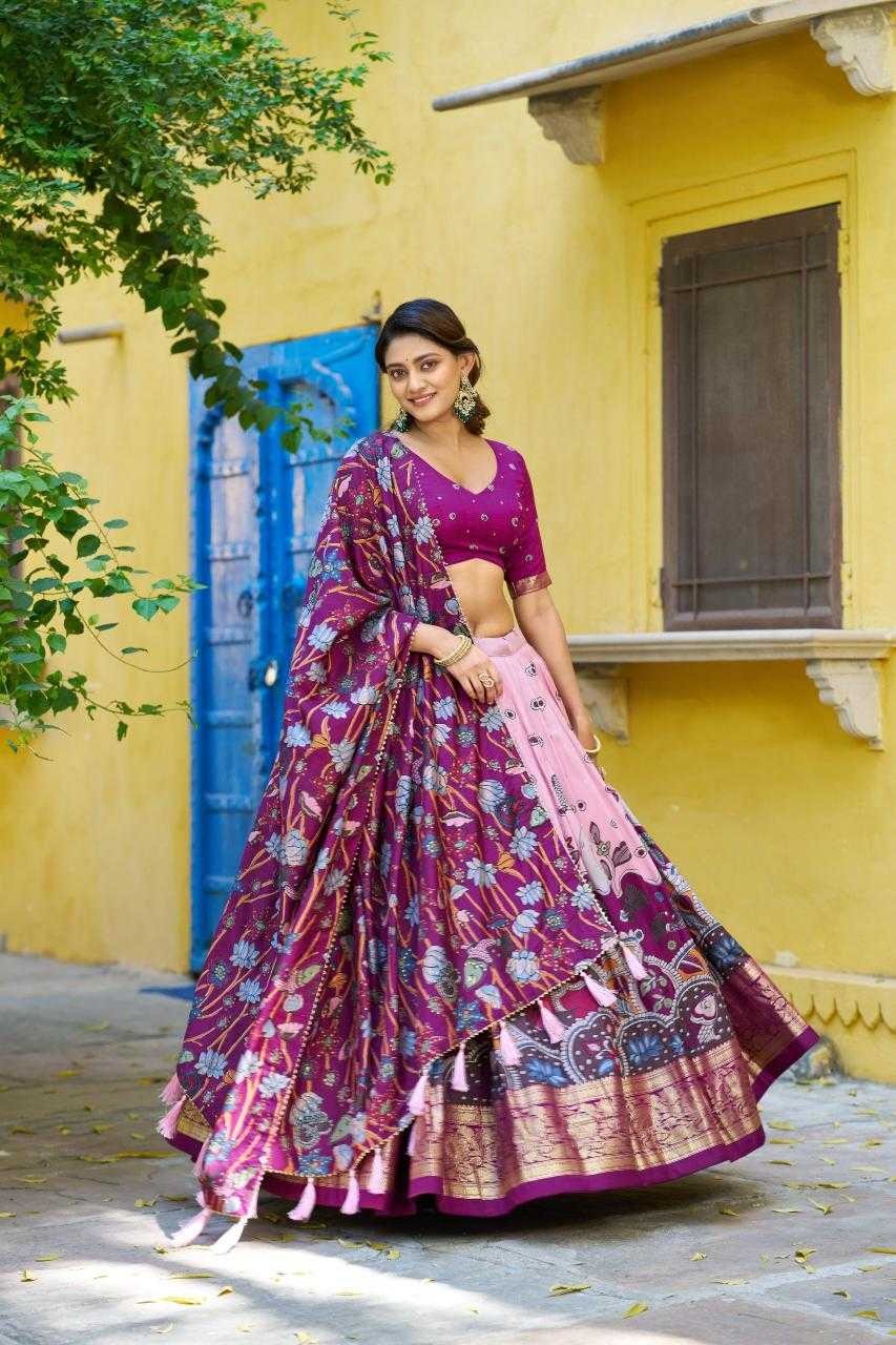YNF Wholesale Tissue Silk Kalamkari Lehenga KESH134 AKANKSHA | Surat Manufacturer