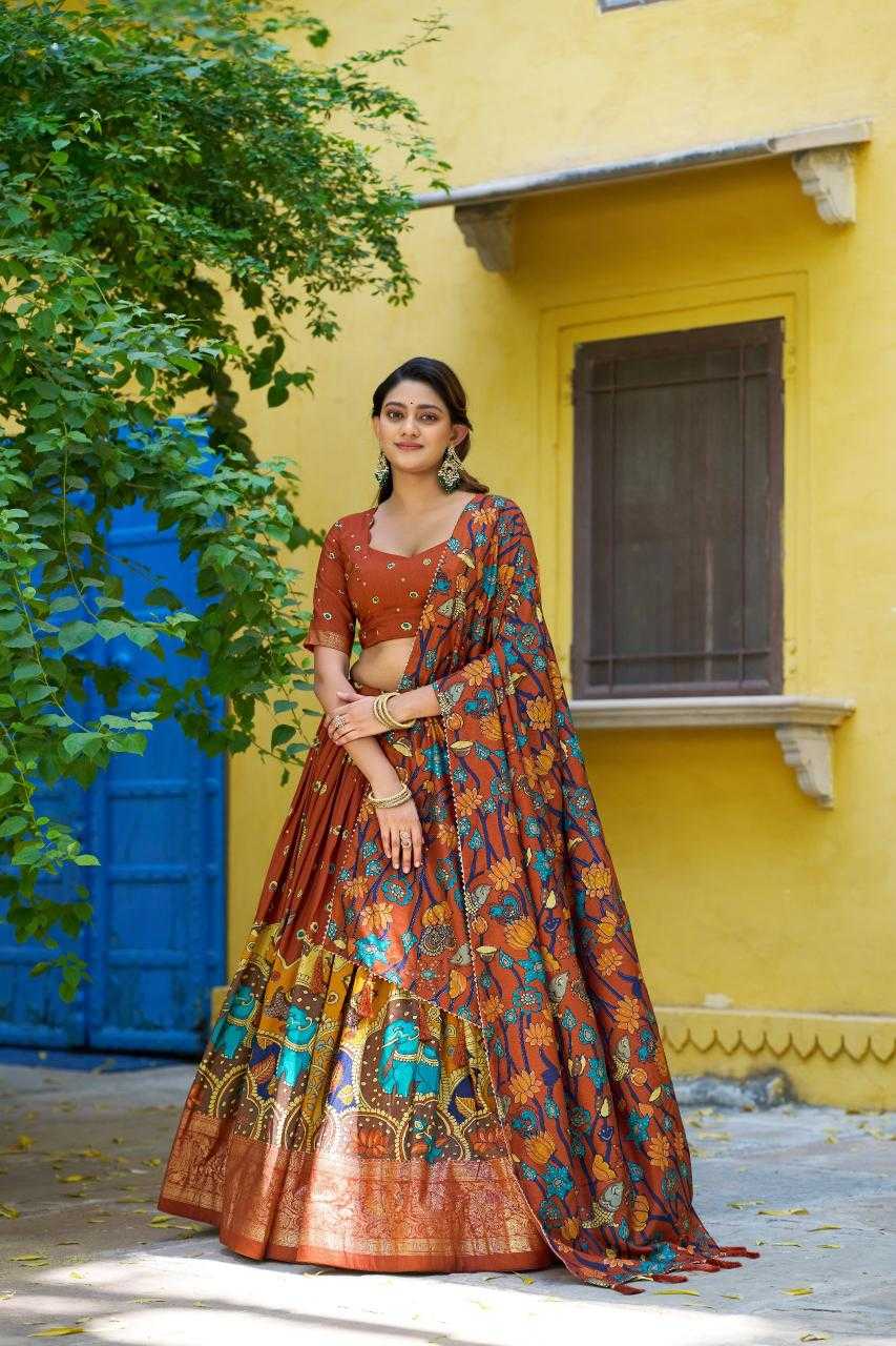YNF Wholesale Tissue Silk Kalamkari Lehenga KESH134 AKANKSHA | Surat Manufacturer