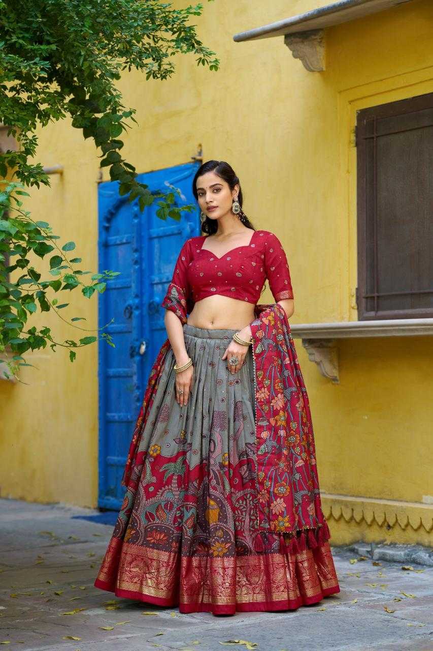 YNF Wholesale Tissue Silk Kalamkari Lehenga KESH134 AKANKSHA | Surat Manufacturer