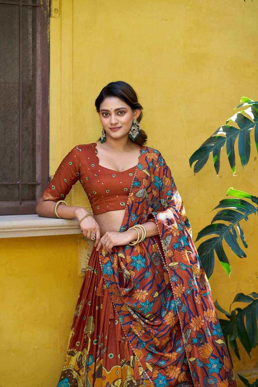 YNF Wholesale Tissue Silk Kalamkari Lehenga KESH134 AKANKSHA | Surat Manufacturer