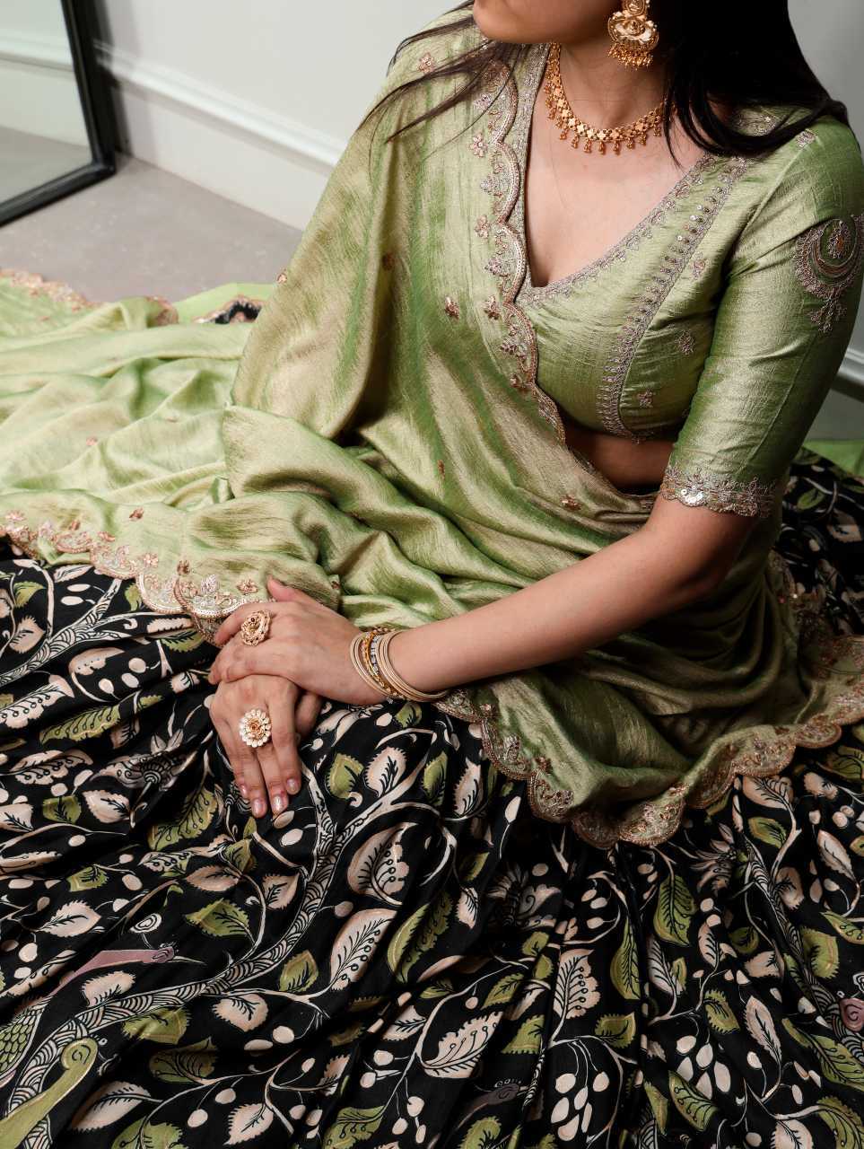 YNF Wholesale Tussar Silk Kalamkari Lehenga KESH134 1207 | Surat Manufacturer