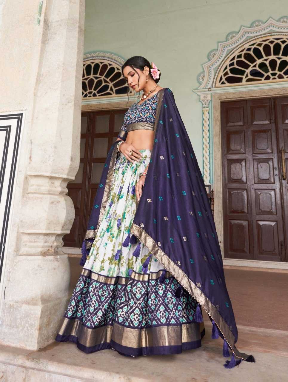 YNF Wholesale Tussar Silk Fancy Lehenga KESH173 FLOWER | Surat Manufacturer