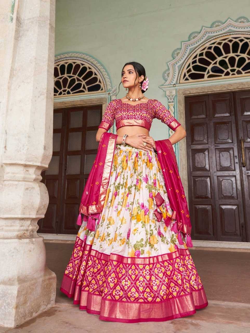 YNF Wholesale Tussar Silk Fancy Lehenga KESH173 FLOWER | Surat Manufacturer