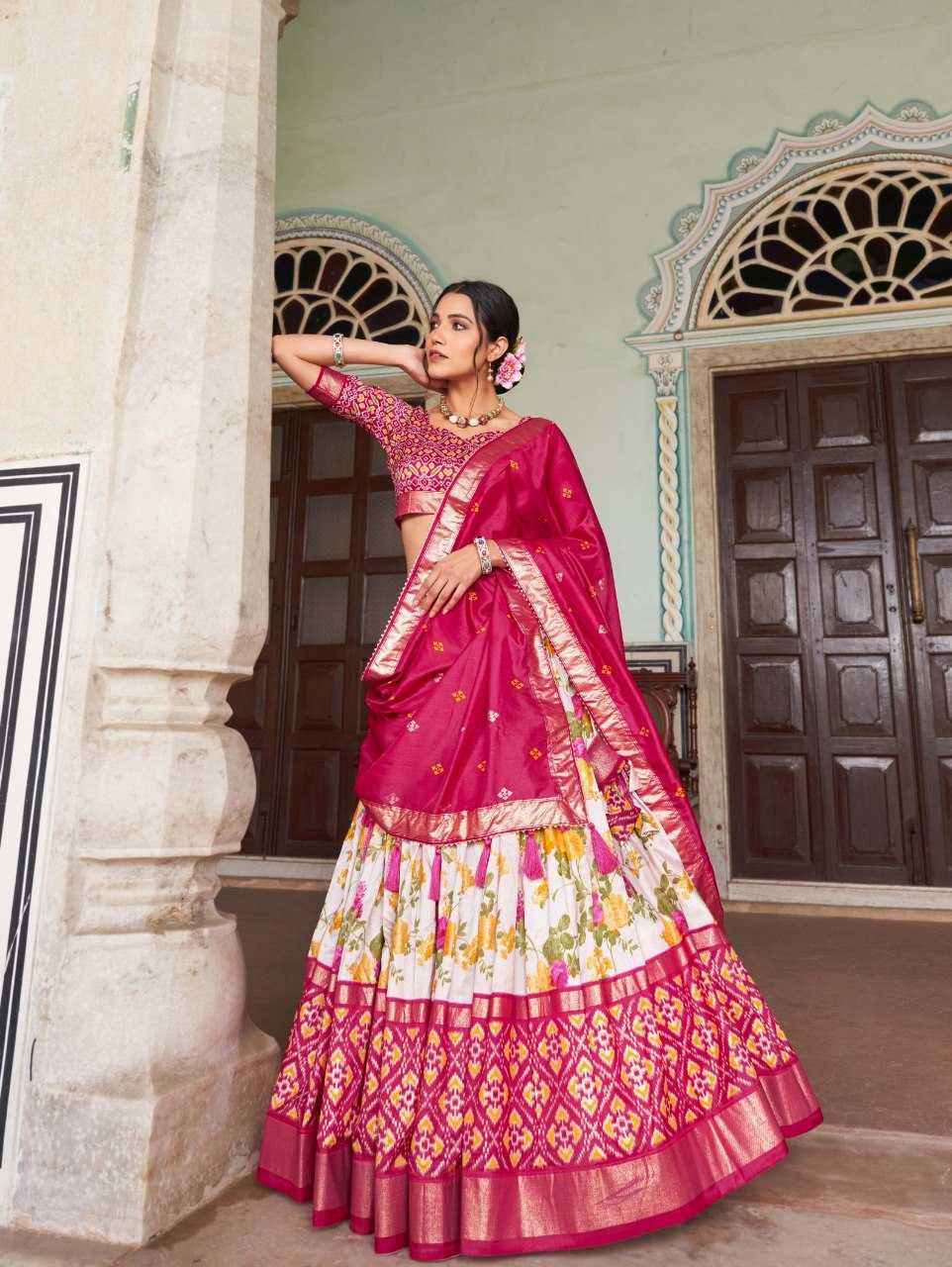 YNF Wholesale Tussar Silk Fancy Lehenga KESH173 FLOWER | Surat Manufacturer