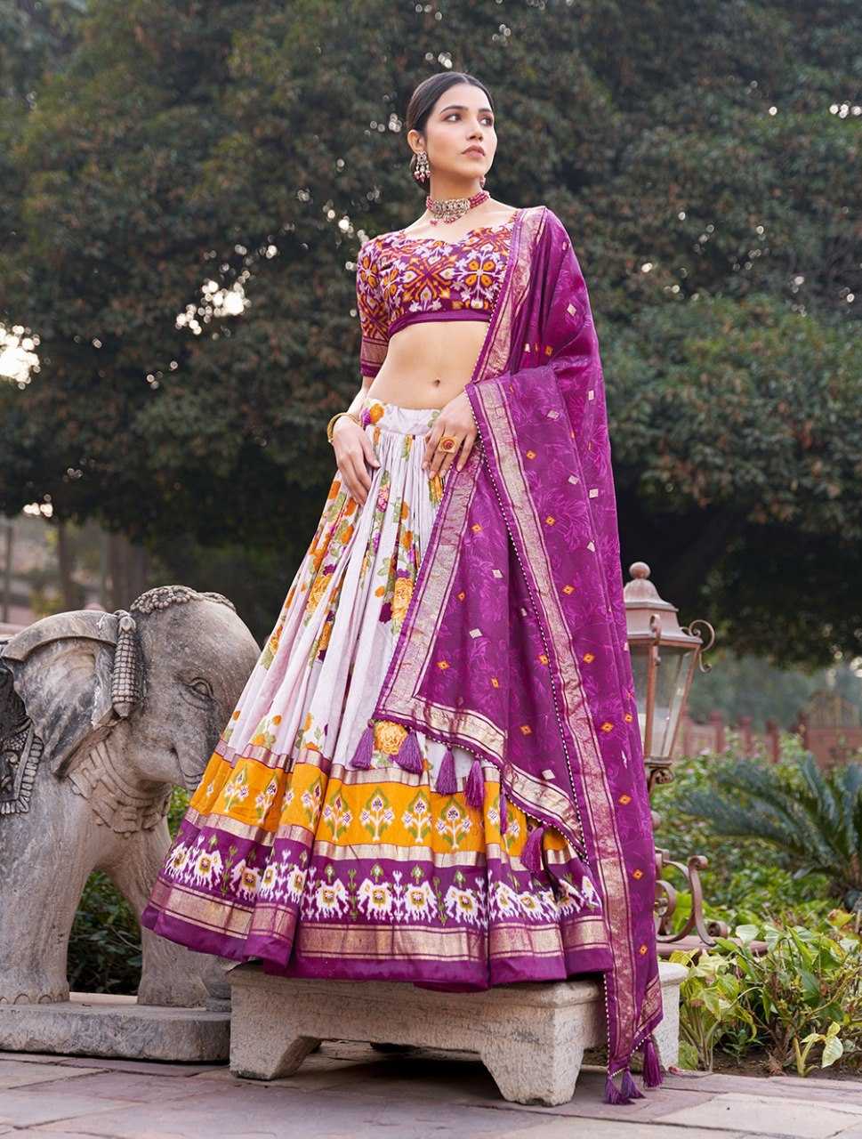 YNF Wholesale Tussar Silk Fancy Lehenga KESH173 GALGOTO | Surat Manufacturer