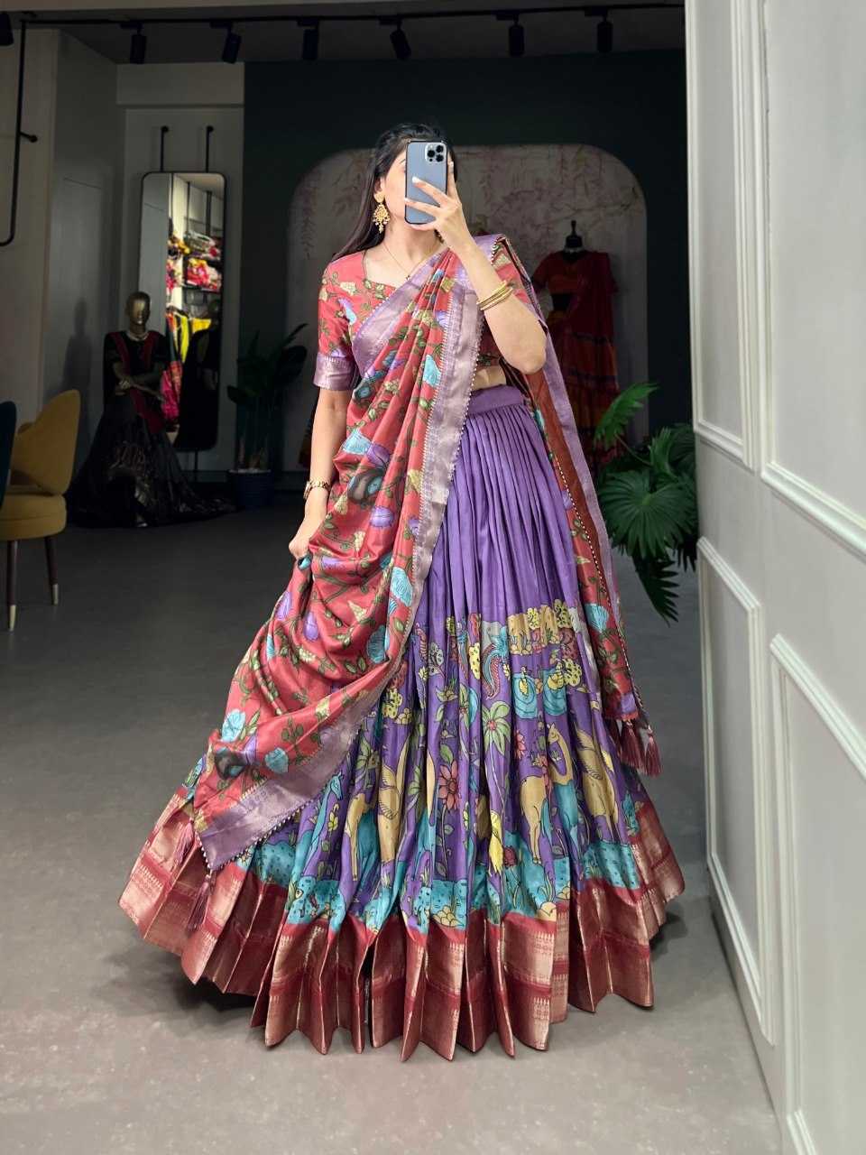 YNF Wholesale Tussar Silk Traditional Lehenga KESH173 HELLY | Surat Manufacturer