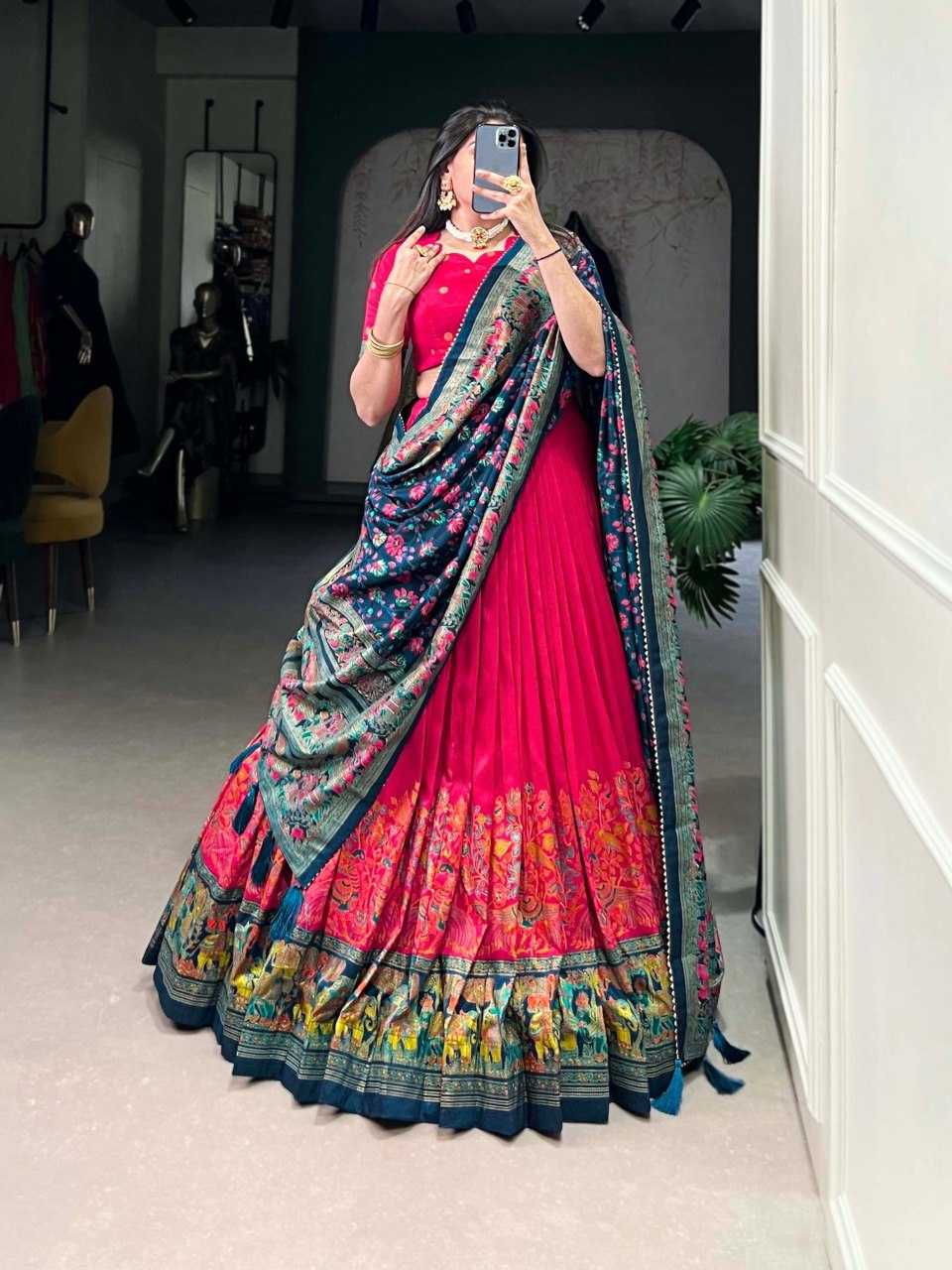 YNF Wholesale Tussar Silk Fancy Lehenga KESH173 MORANI | Surat Manufacturer