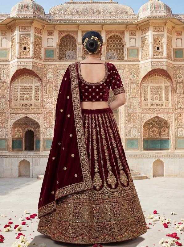 YNF Wholesale Velvet Bridal Lehenga KESH142 AV 107 | Surat Manufacturer