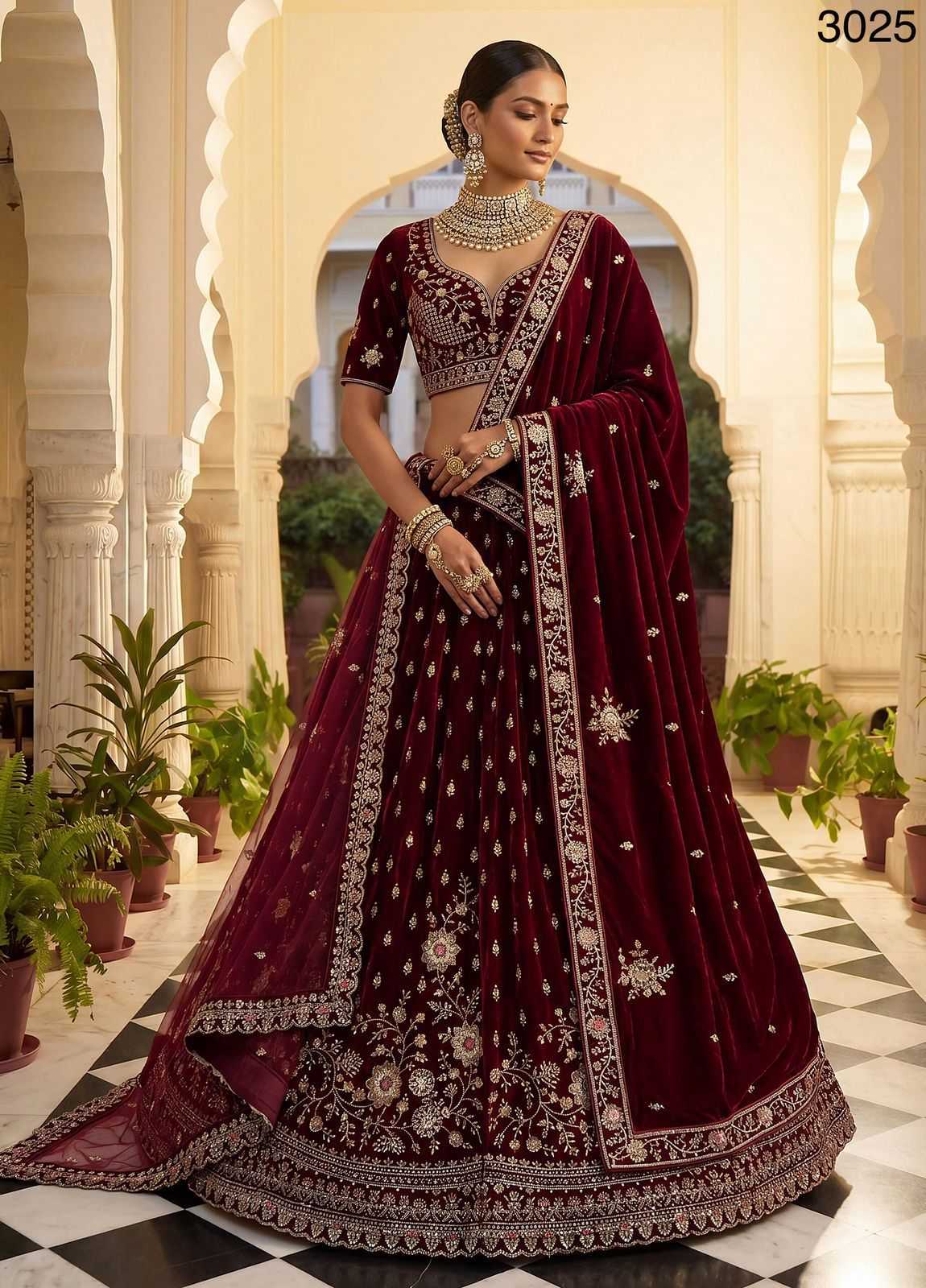 YNF Wholesale Velvet Designer Lehenga KESH481 3025 | Surat Manufacturer