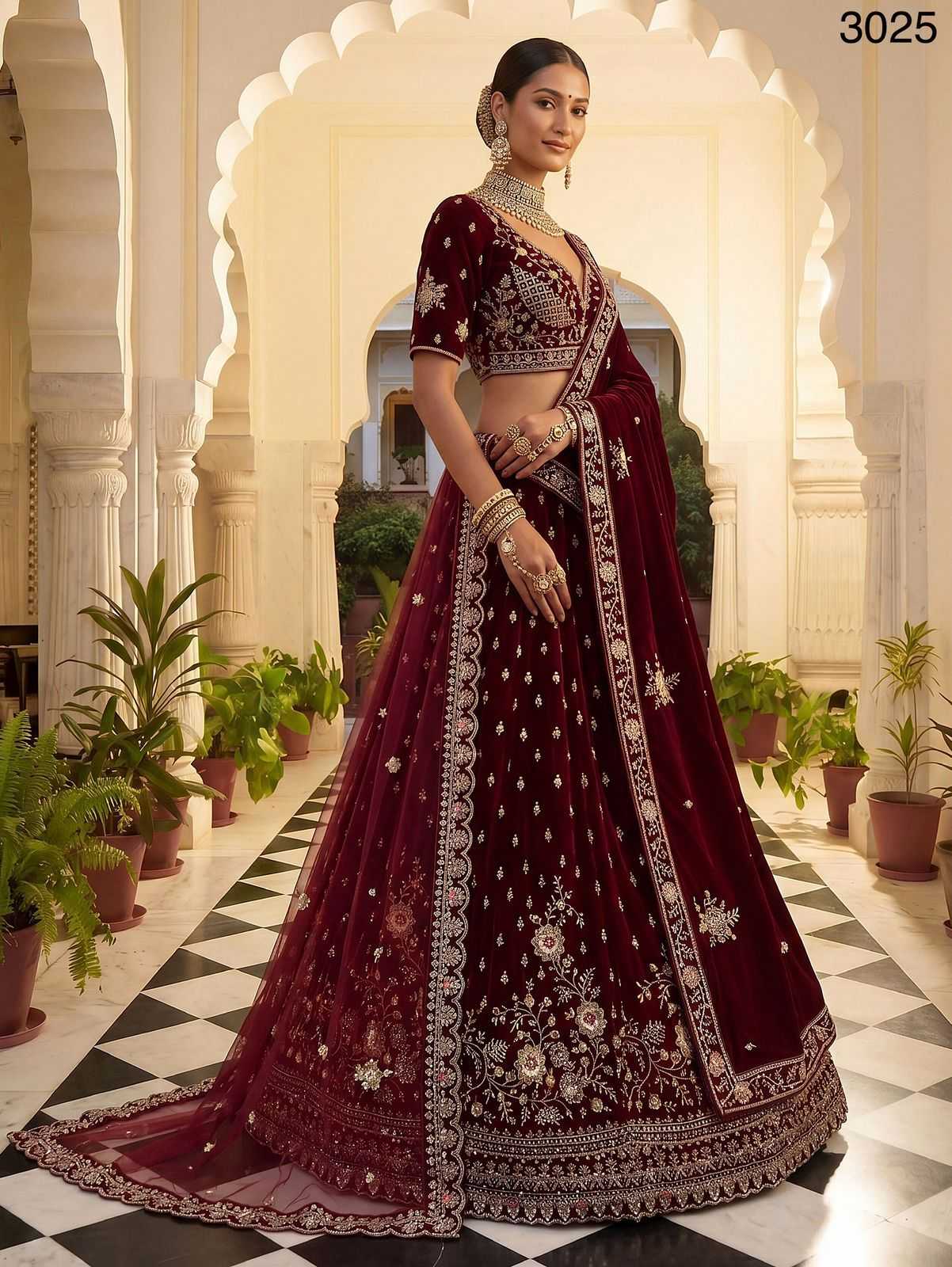 YNF Wholesale Velvet Designer Lehenga KESH481 3025 | Surat Manufacturer
