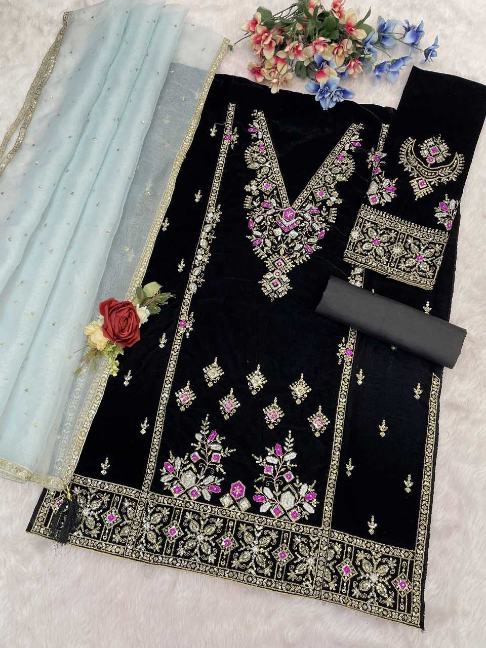 YNF Wholesale Velvet Velvet Suits KESH745 1320 | Surat Manufacturer