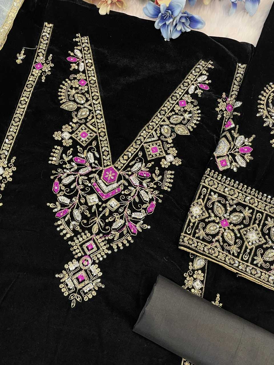 YNF Wholesale Velvet Velvet Suits KESH745 1320 | Surat Manufacturer
