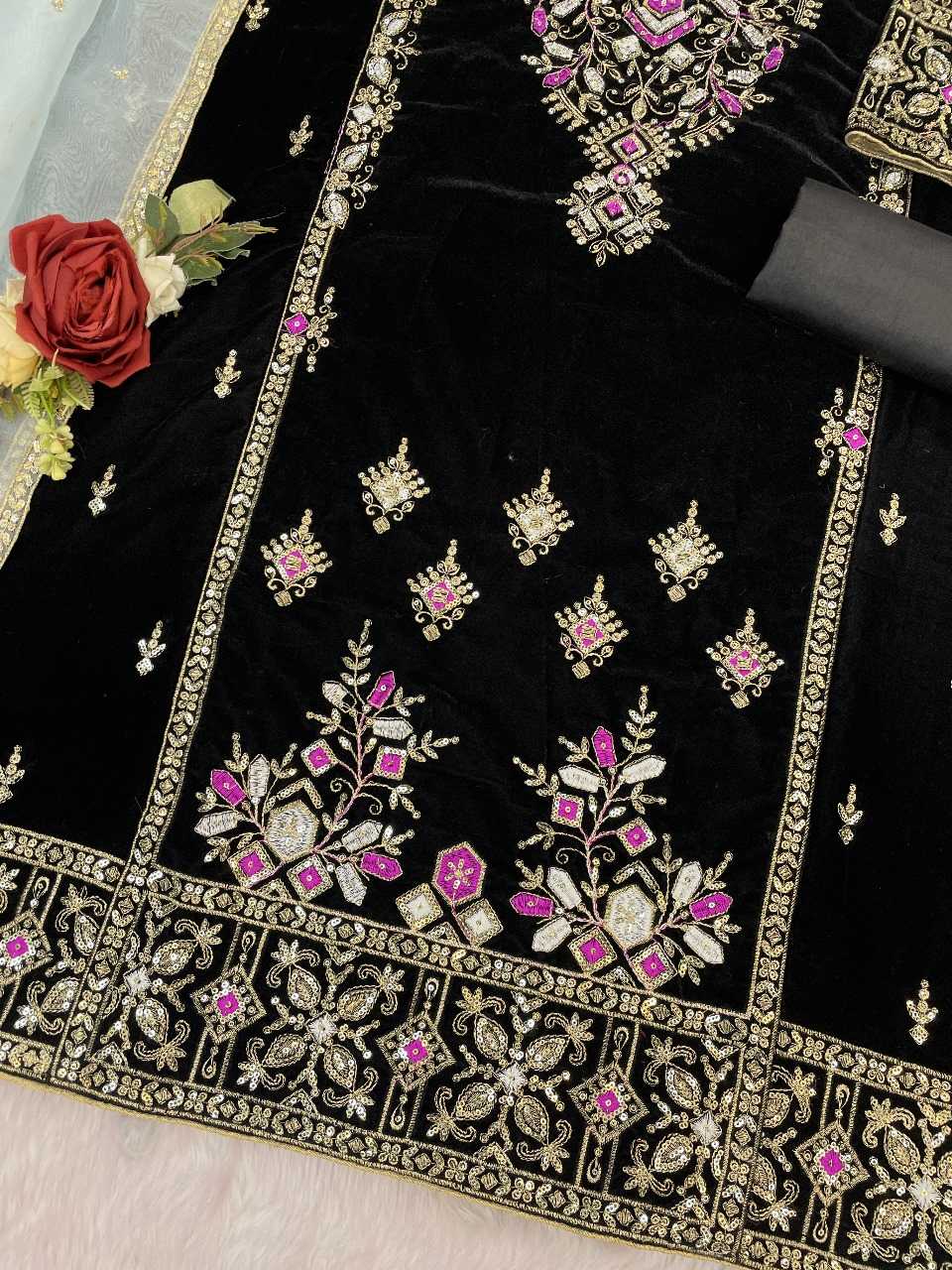 YNF Wholesale Velvet Velvet Suits KESH745 1320 | Surat Manufacturer