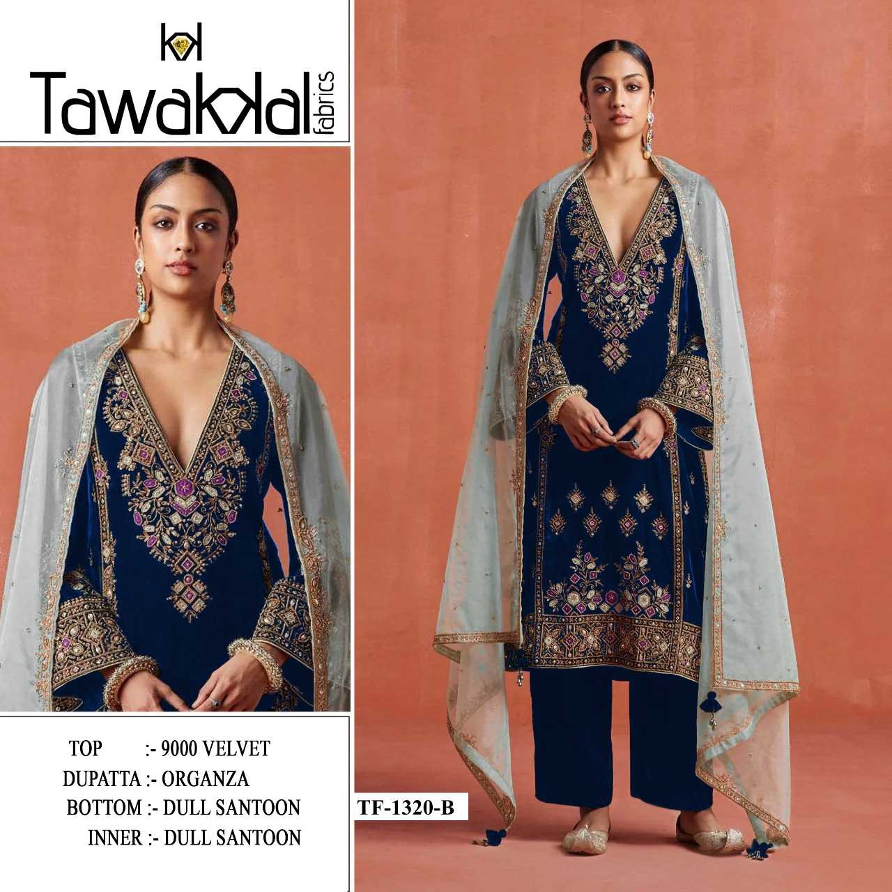 YNF Wholesale Velvet Velvet Suits KESH745 1320 | Surat Manufacturer