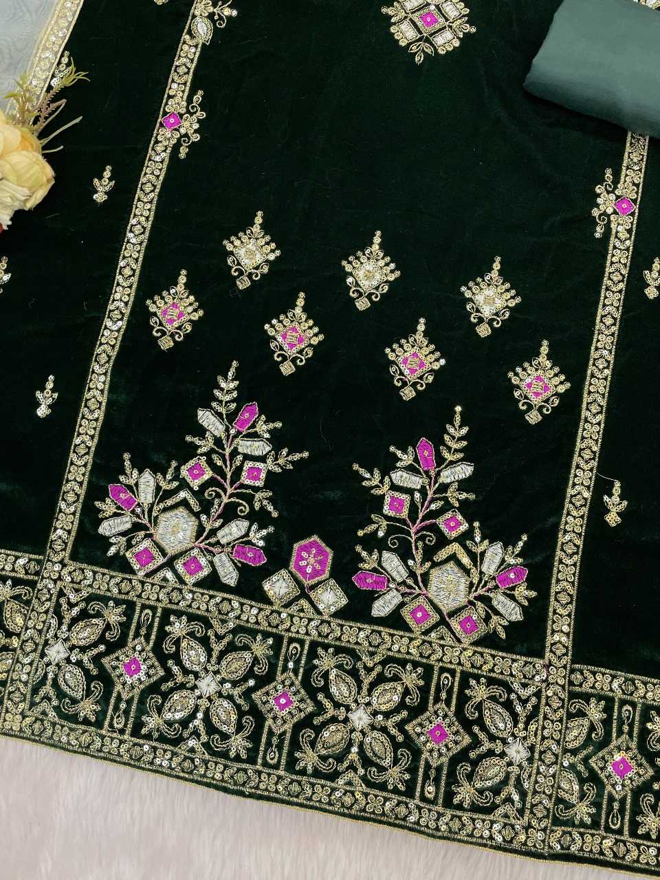 YNF Wholesale Velvet Velvet Suits KESH745 1320 | Surat Manufacturer