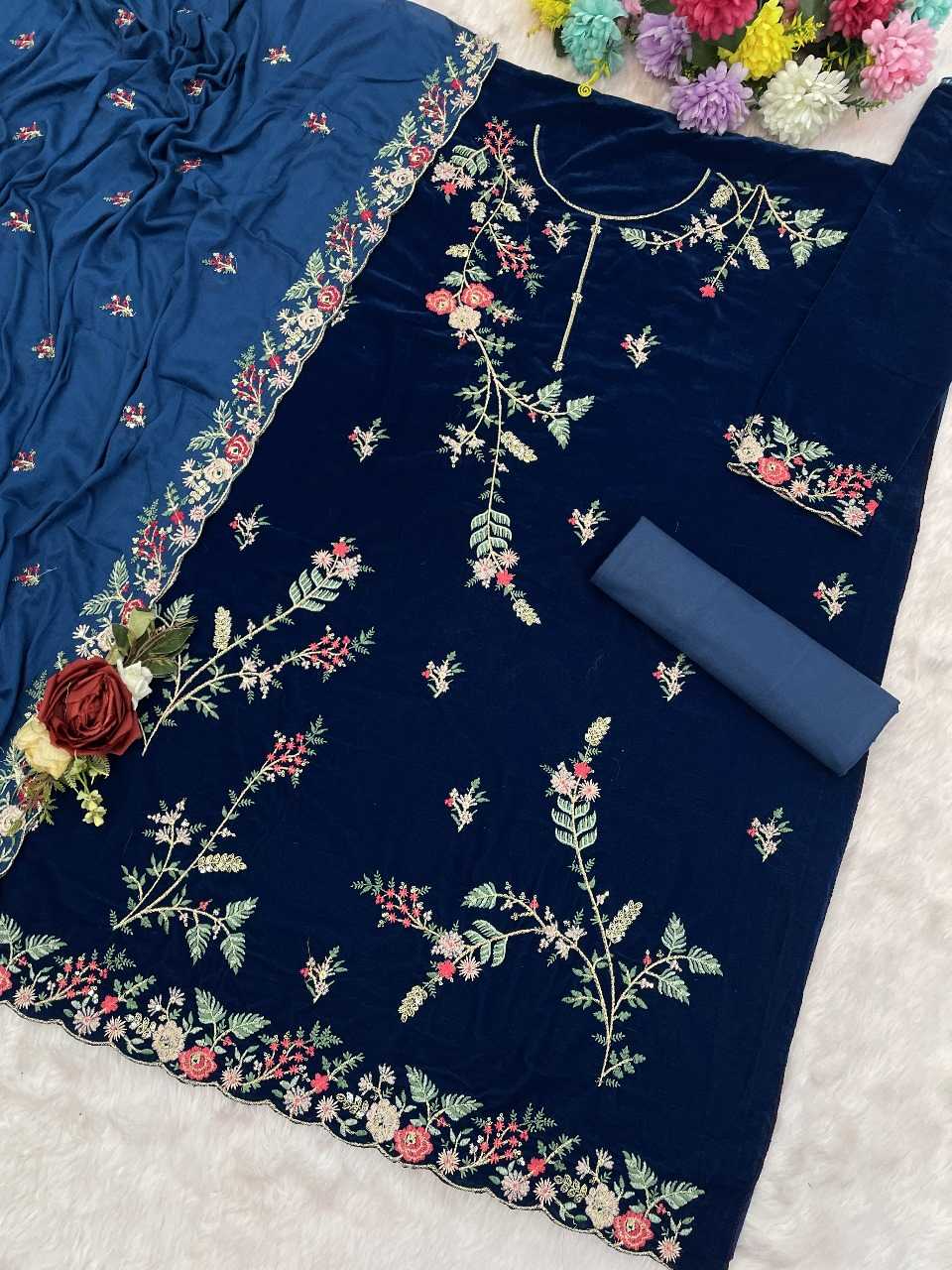 YNF Wholesale Velvet Velvet Suits KESH745 1321 | Surat Manufacturer