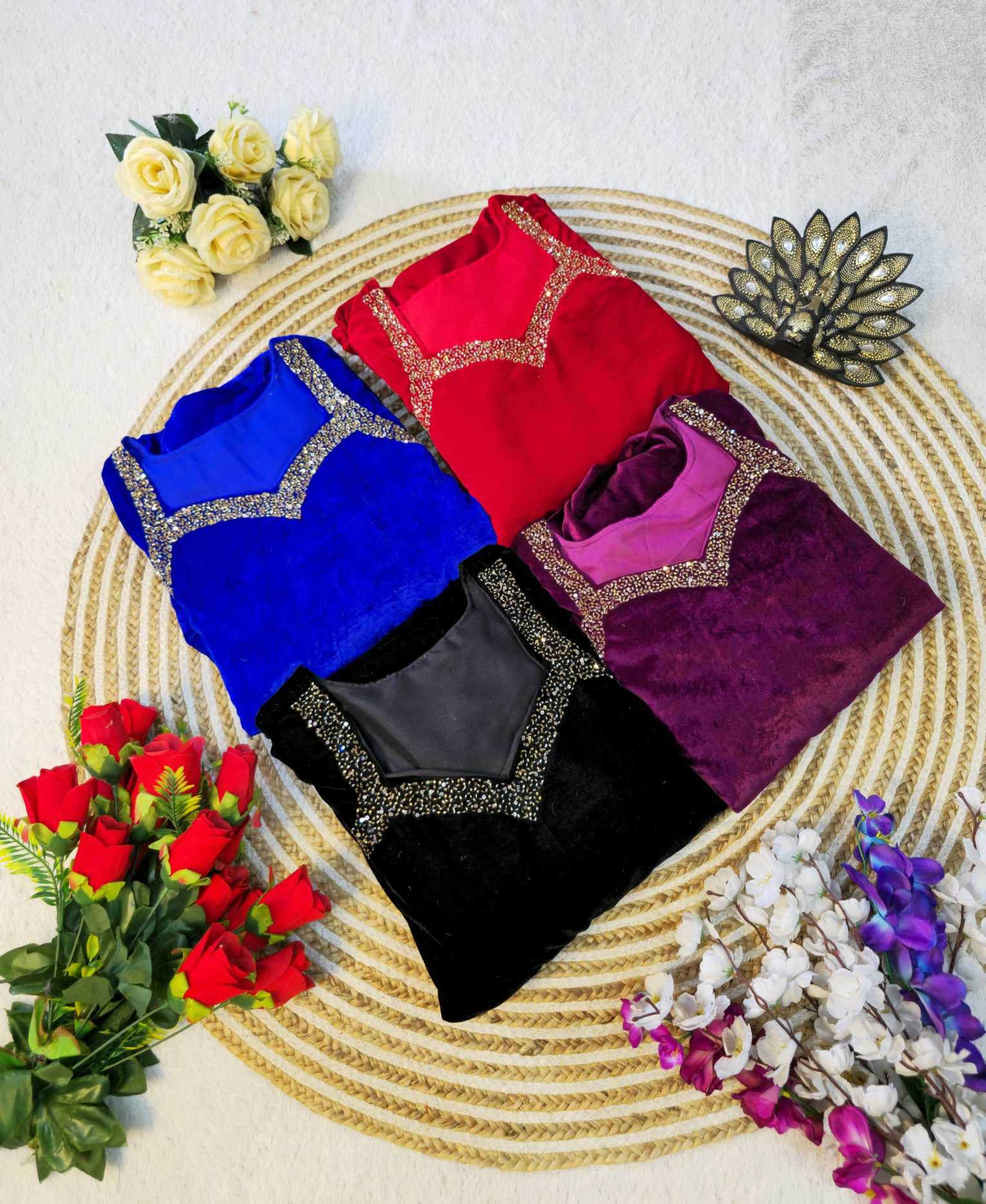 YNF Wholesale Velvet Party Gowns RIN214 Aakankshi | Surat Manufacturer
