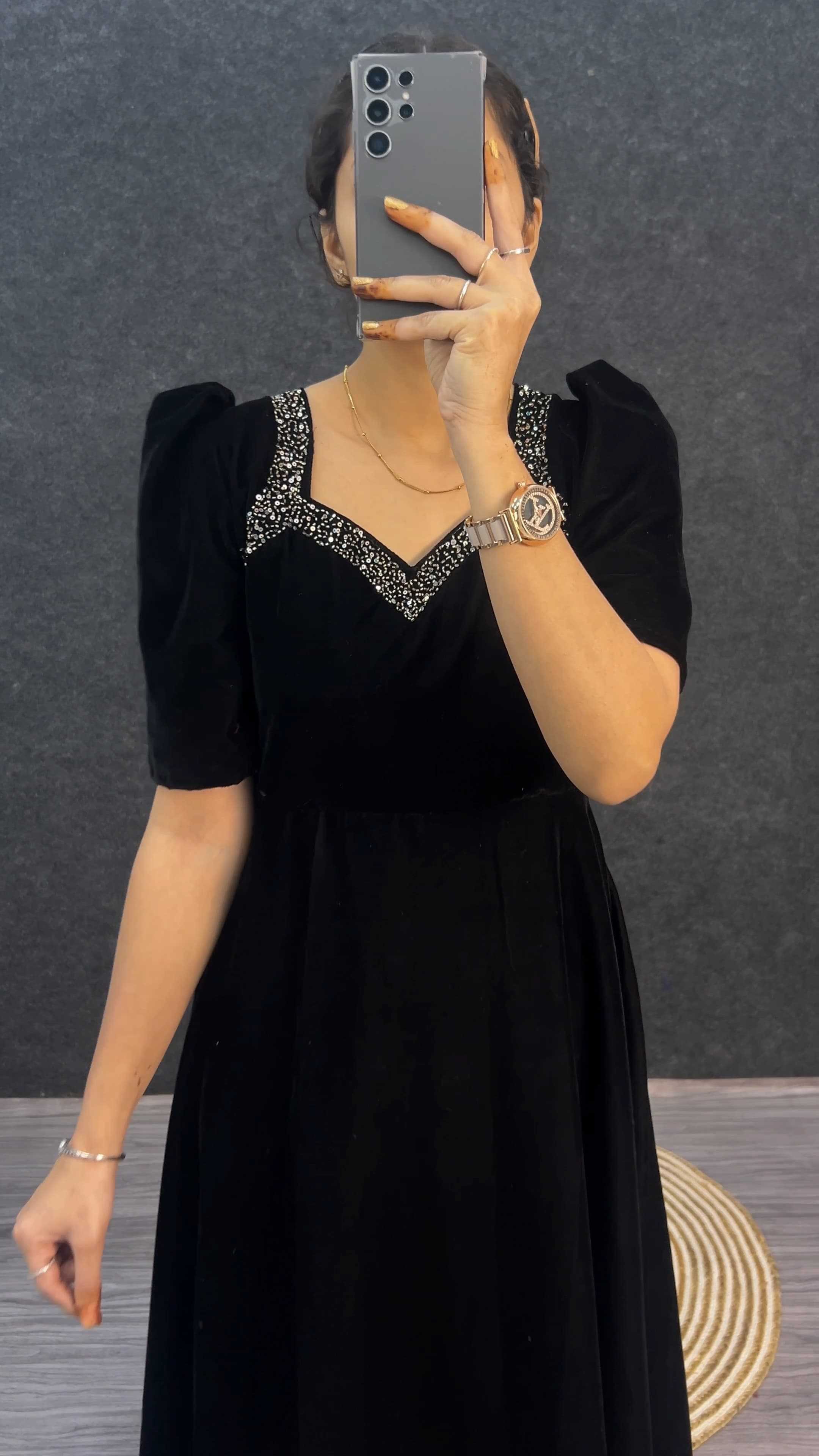YNF Wholesale Velvet Party Gowns RIN214 Ailiya | Surat Manufacturer