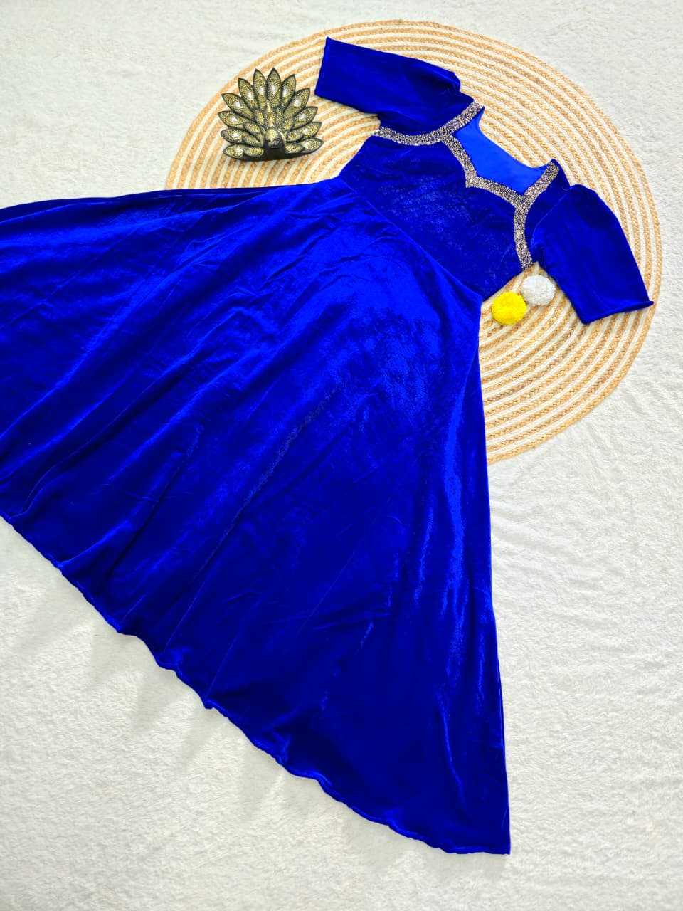 YNF Wholesale Velvet Party Gowns RIN214 Ailiya | Surat Manufacturer