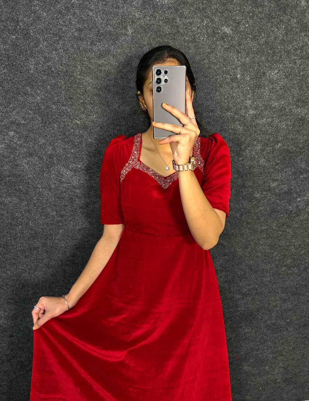 YNF Wholesale Velvet Party Gowns RIN214 Ailiya | Surat Manufacturer