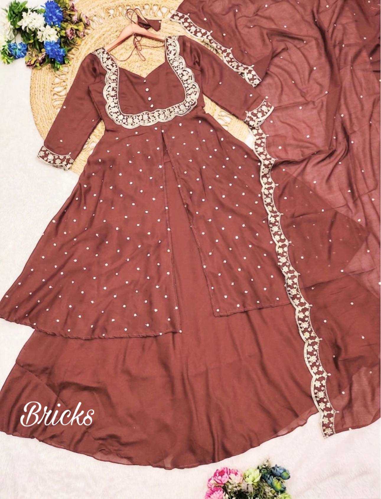 YNF Wholesale Vichitra Silk Maxi Dresses KESH210 2779 | Surat Manufacturer