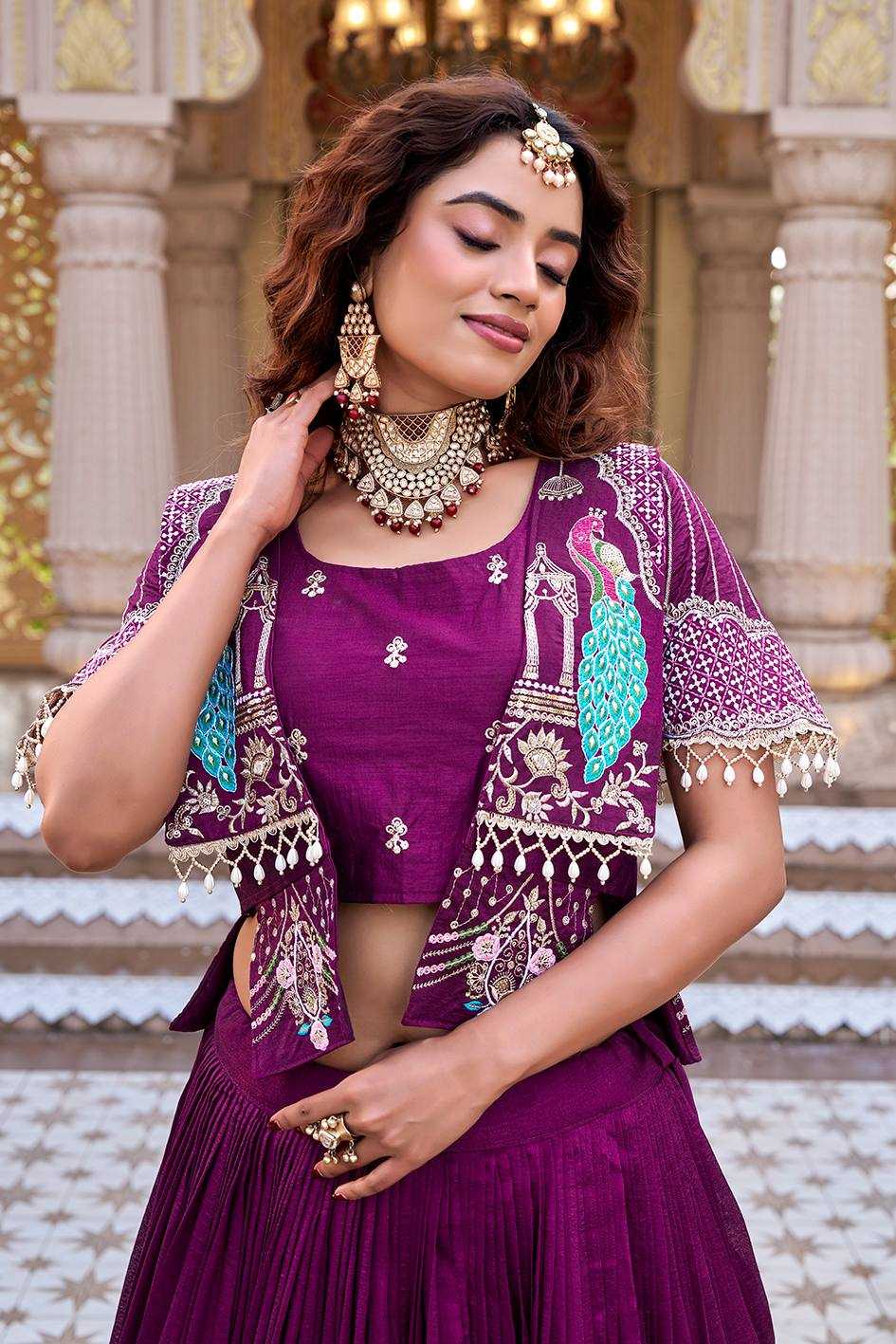 YNF Wholesale Vichitra Silk Embroidered Lehenga KESH498 177 | Surat Manufacturer