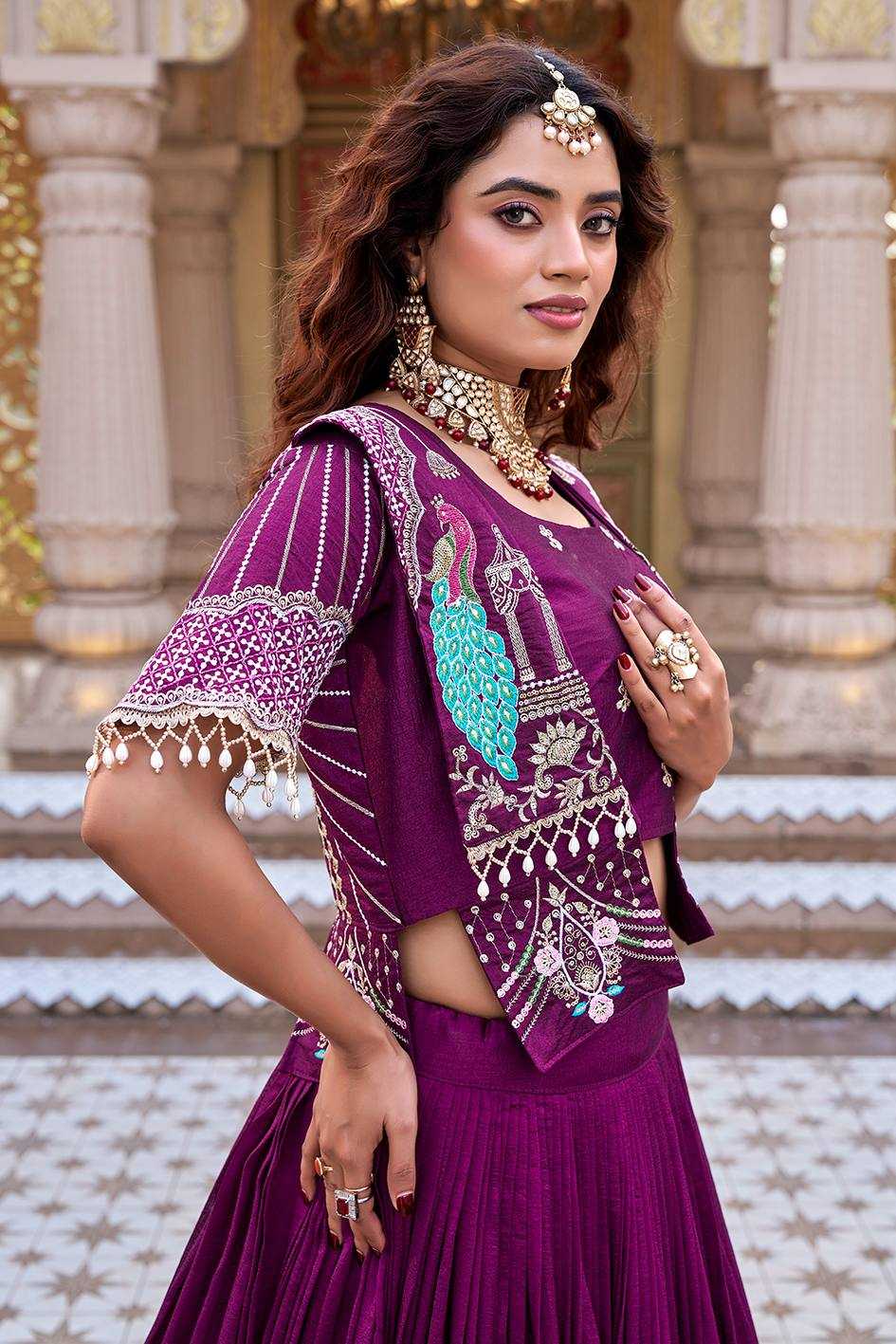 YNF Wholesale Vichitra Silk Embroidered Lehenga KESH498 177 | Surat Manufacturer