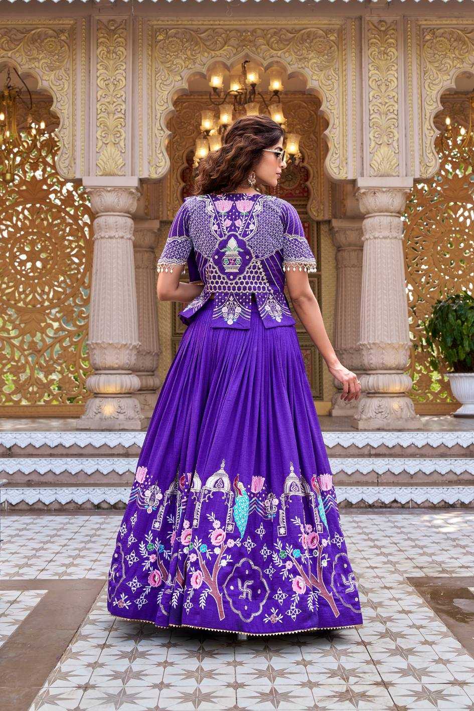 YNF Wholesale Vichitra Silk Embroidered Lehenga KESH498 177 | Surat Manufacturer